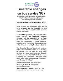 Service 107 (From 30 Sep 13) Flyer V1