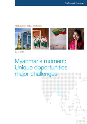 Myanmar's Moment