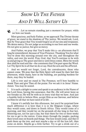 ENG60-0731 Show Us the Father and It Will Satisfy Us