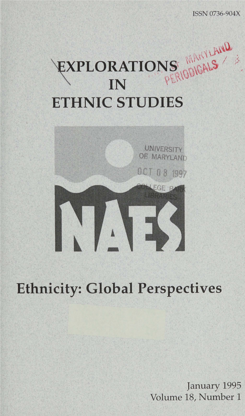 Explorations in Ethnic Studies