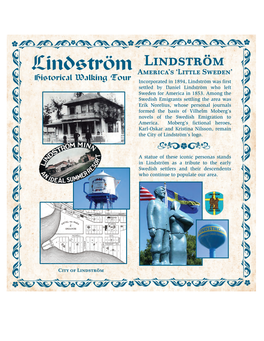 Lindstrom Historical Walking Tour