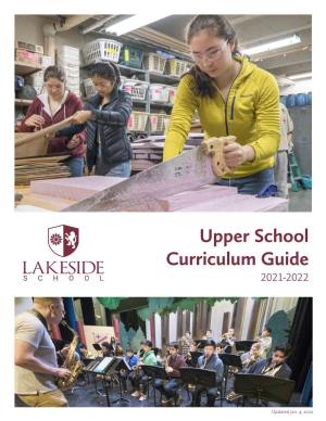 2021-2022 Upper School Curriculum Guide