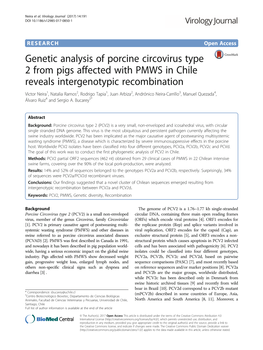 Genetic Analysis of Porcine Circovirus Type 2 from Pigs Affected With
