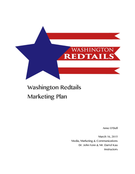 Washington Redtails Marketing Plan