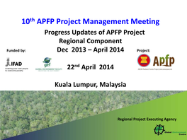 (APFP) IFAD/GEF Project on Rehabilitation and Sustainable Use