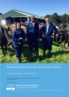 Sustainable Growth of the Kenyan Dairy Sector