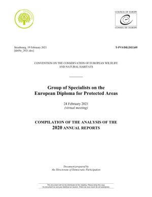 Group of Specialists on the European Diploma for Protected Areas