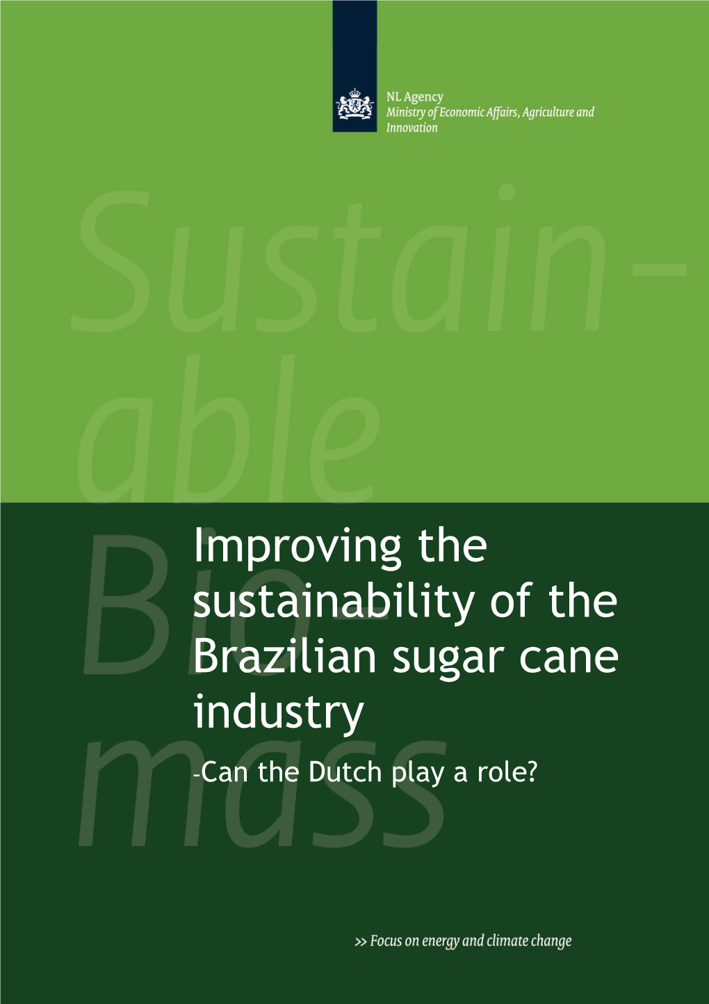 Improving the Sustainability of the Brazilian Sugar Cane Industry