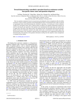 Toward Demonstrating Controlled-X Operation Based on Continuous-Variable Four-Partite Cluster States and Quantum Teleporters