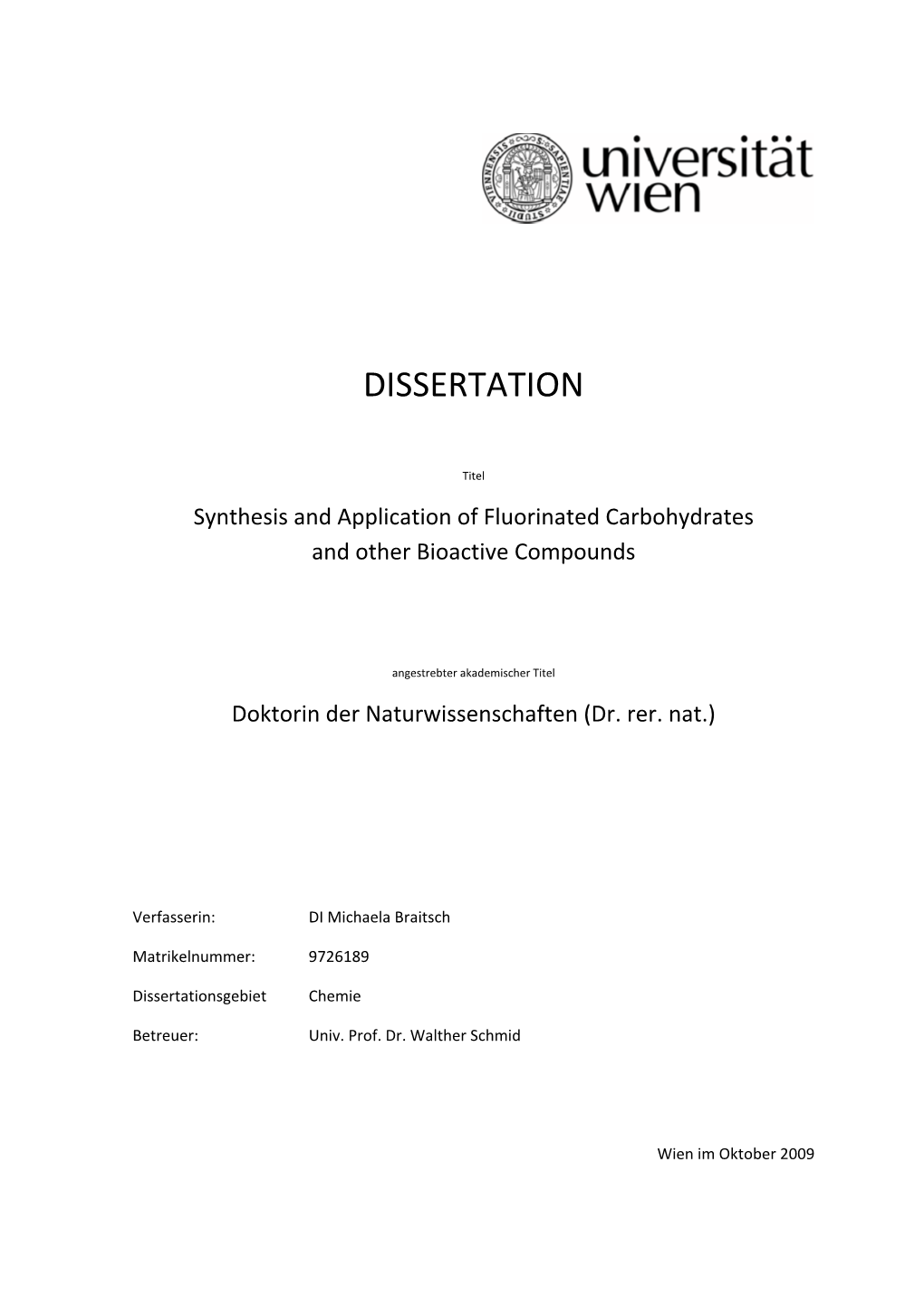 Dissertation
