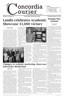 Landis Celebrates Academic Showcase $1,000 Victory