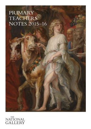 Primary Teacher's Notes 2015-16