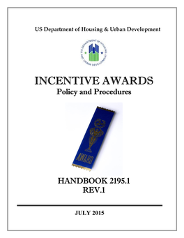 INCENTIVE AWARDS Policy and Procedures