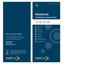 Newlands STANDARD & PEAK ROUTES