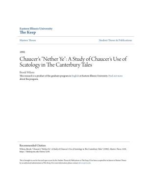 A Study of Chaucer's Use of Scatology in the Canterbury Tales