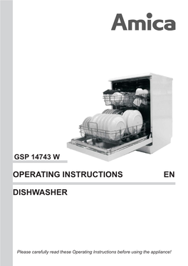 Dishwasher Operating Instructions En
