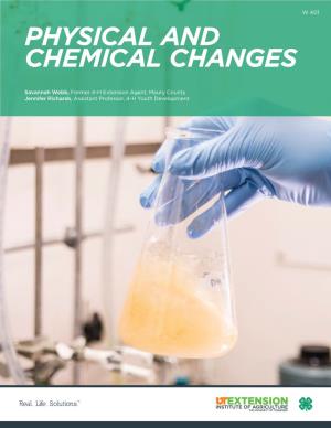 Physical and Chemical Changes W