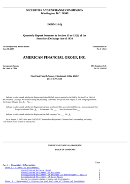American Financial Group, Inc