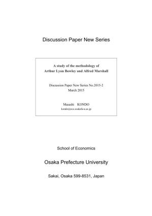 Discussion Paper New Series Osaka Prefecture University
