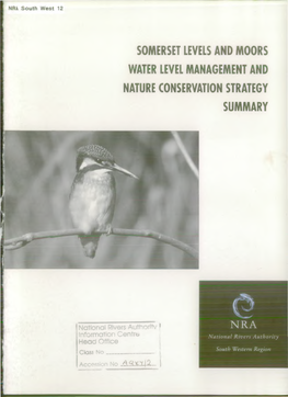 Somerset Levels and Moors Water Level Management and Nature Conservation Strategy Summary
