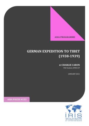 German Expedition to Tibet (1938-1939)