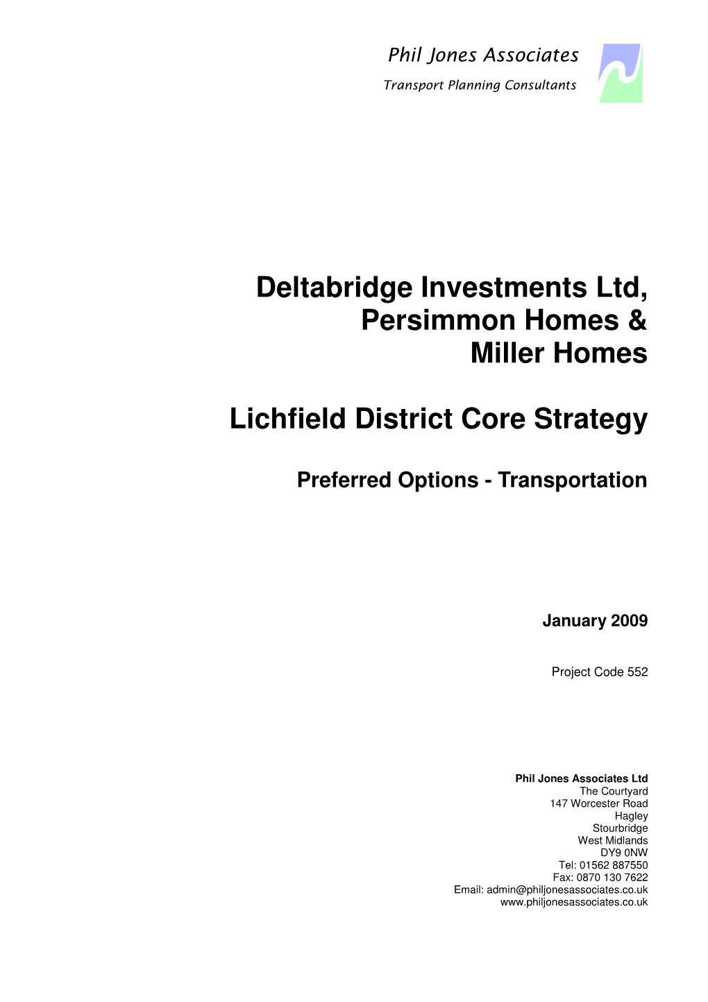 Deltabridge Investments Ltd, Persimmon Homes & Miller Homes