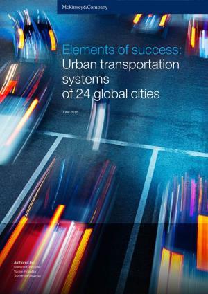 Urban Transportation Systems of 24 Global Cities
