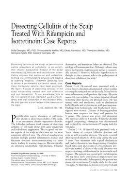 Dissecting Cellulitis of the Scalp Treated with Rifampicin and Isotretinoin: Case Reports