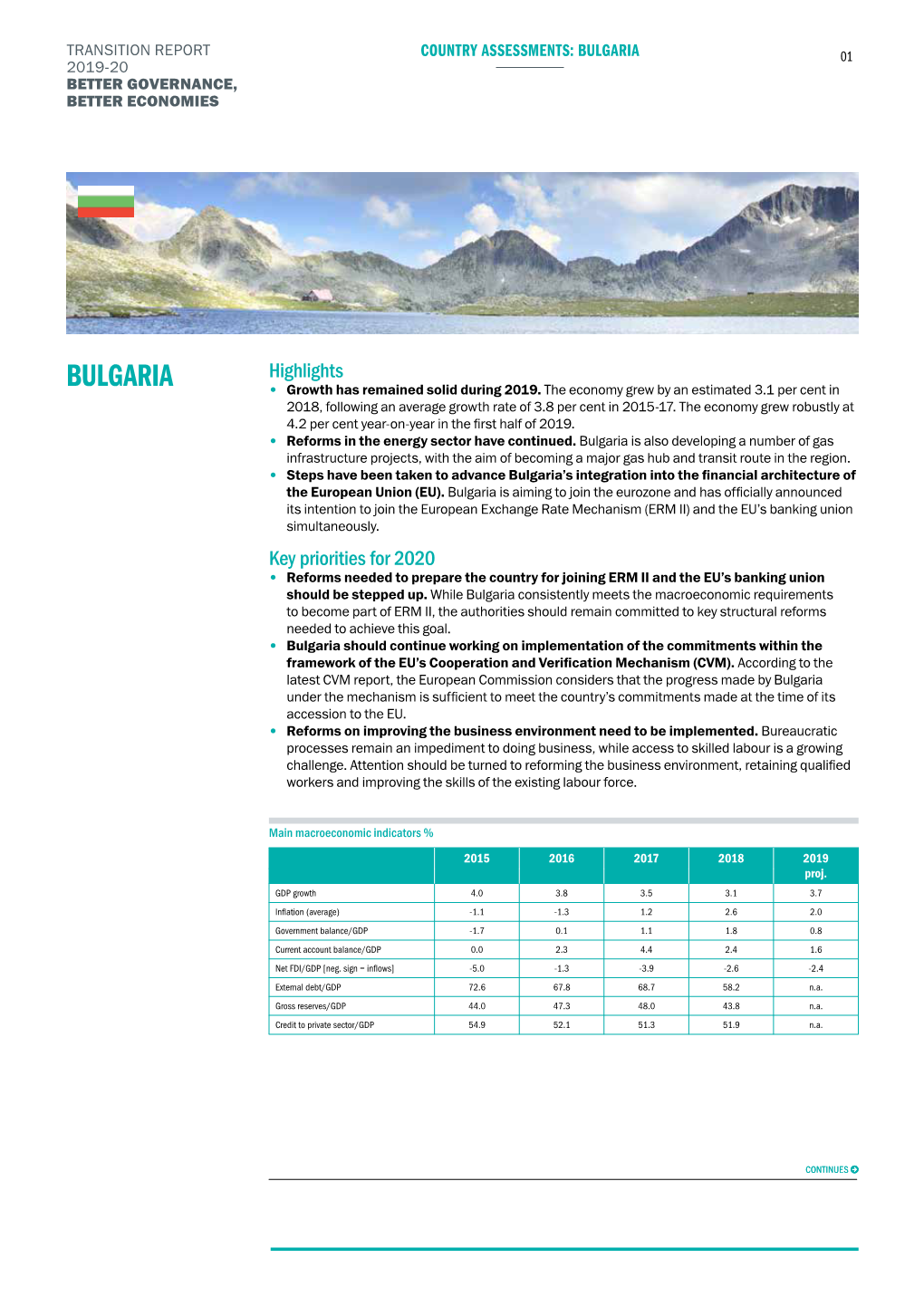 Bulgaria 01 2019-20 Better Governance, Better Economies