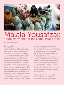 Malala Yousafzai: Youngest Winner of the Nobel Peace Prize by Colette Weil Parrinello
