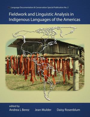 Fieldwork and Linguistic Analysis in Indigenous Languages of the Americas