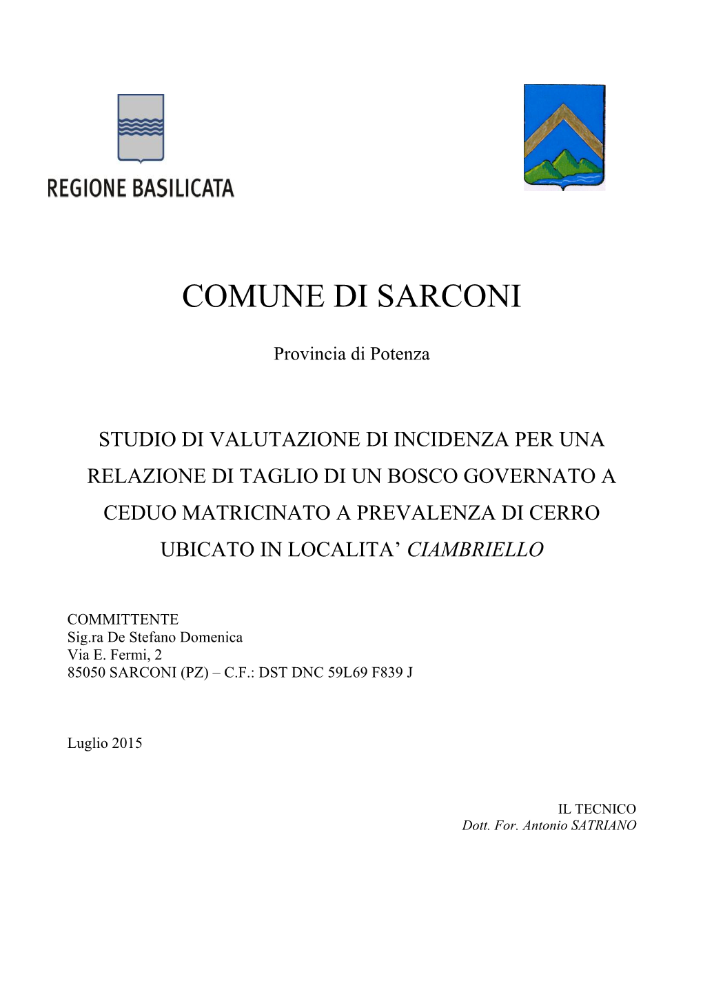 Comune Di Sarconi