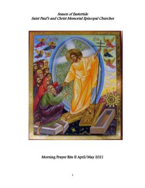 Season of Eastertide Saint Paul's and Christ Memorial Episcopal Churches