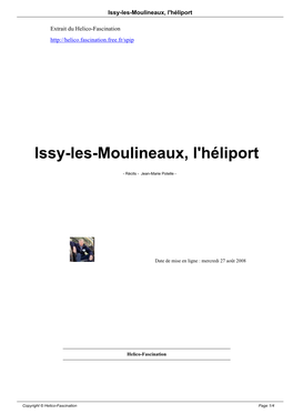 Issy-Les-Moulineaux, L'héliport