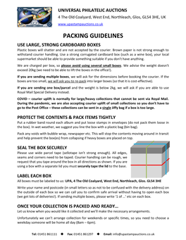 Packing Guidelines