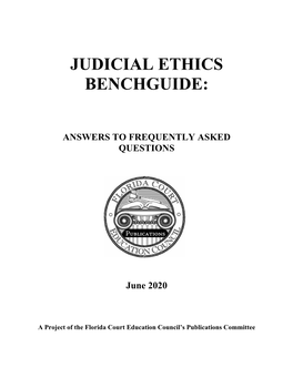 Judicial Ethics Benchguide