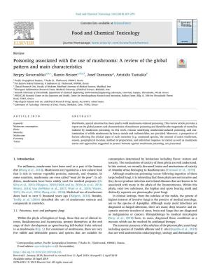 Poisoning Associated with the Use of Mushrooms a Review of the Global