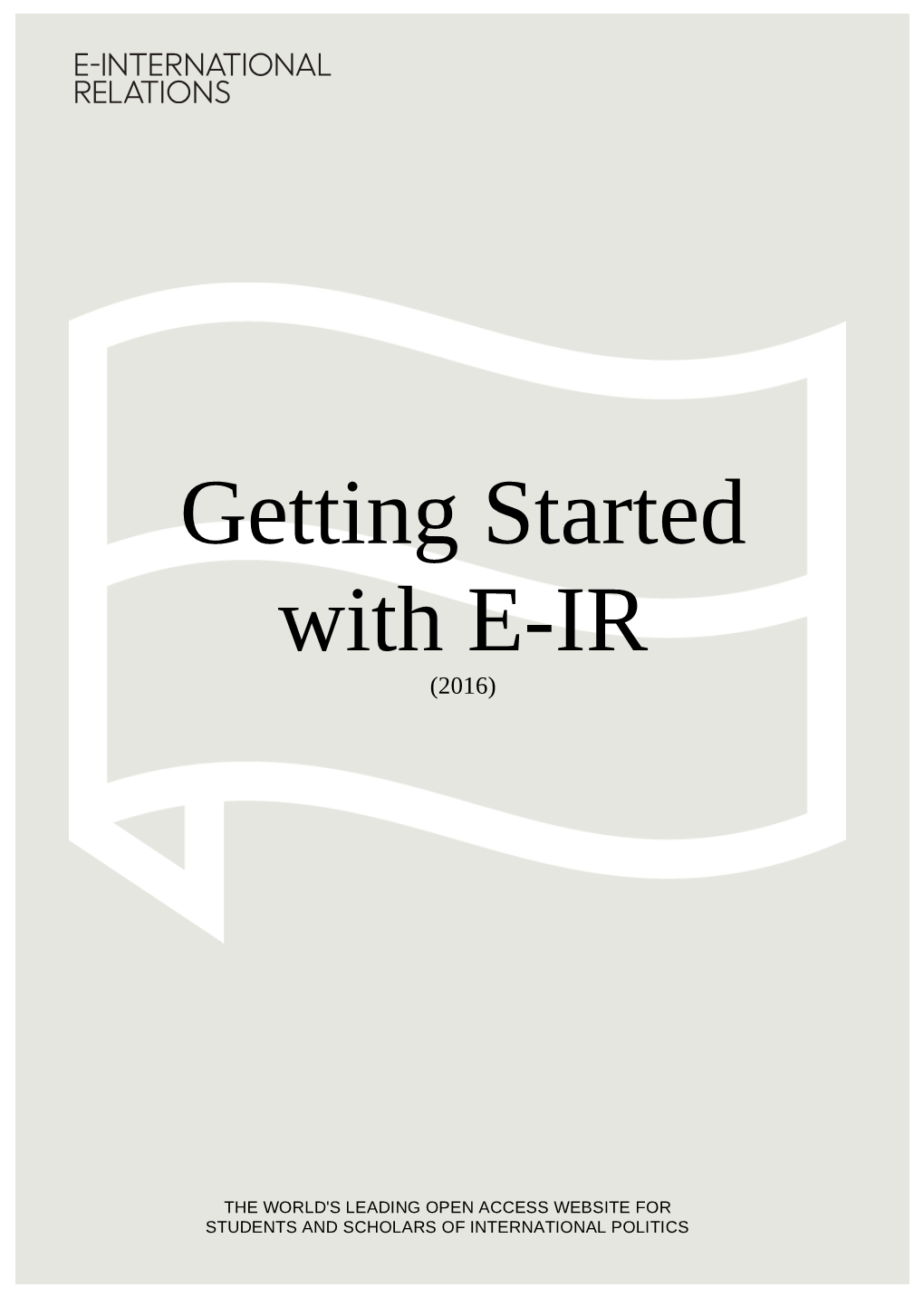 Getting Started with E-IR (2016)