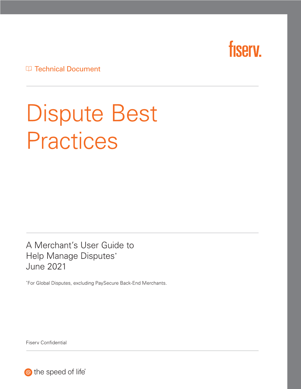 Dispute Best Practices