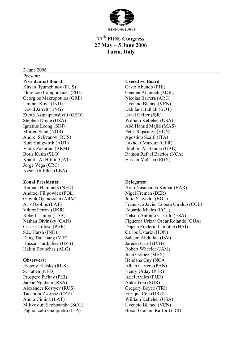 General Assembly Minutes – Page 2