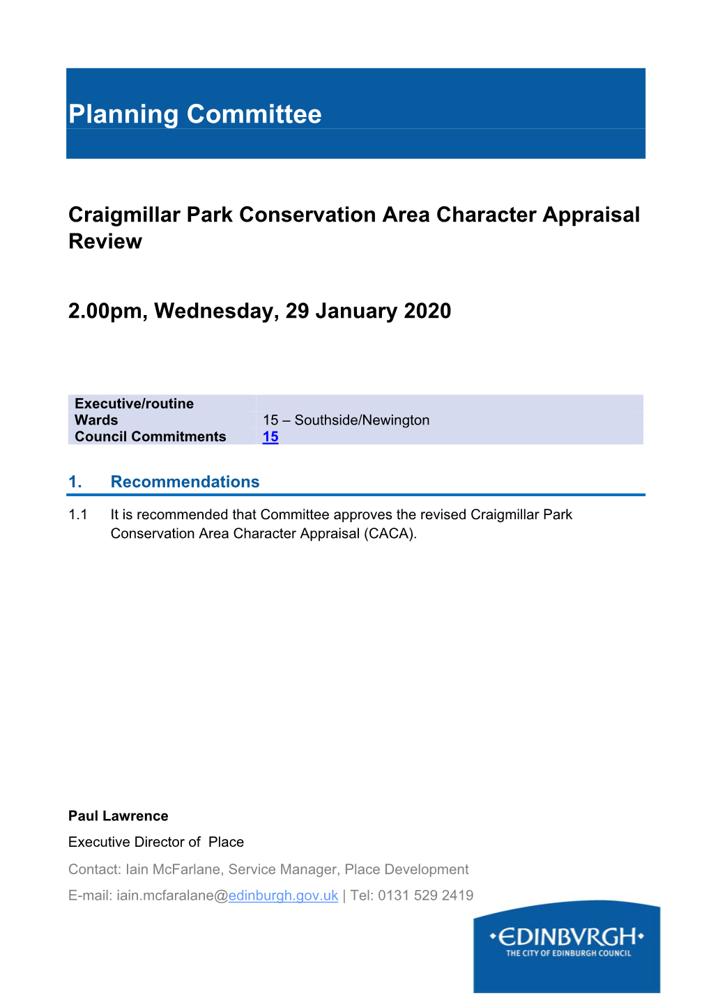 Craigmillar Park Conservation Area Character Appraisal Review PDF 2