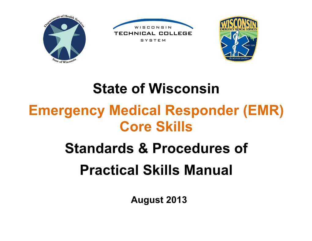 EMR Standards and Procedures Manual