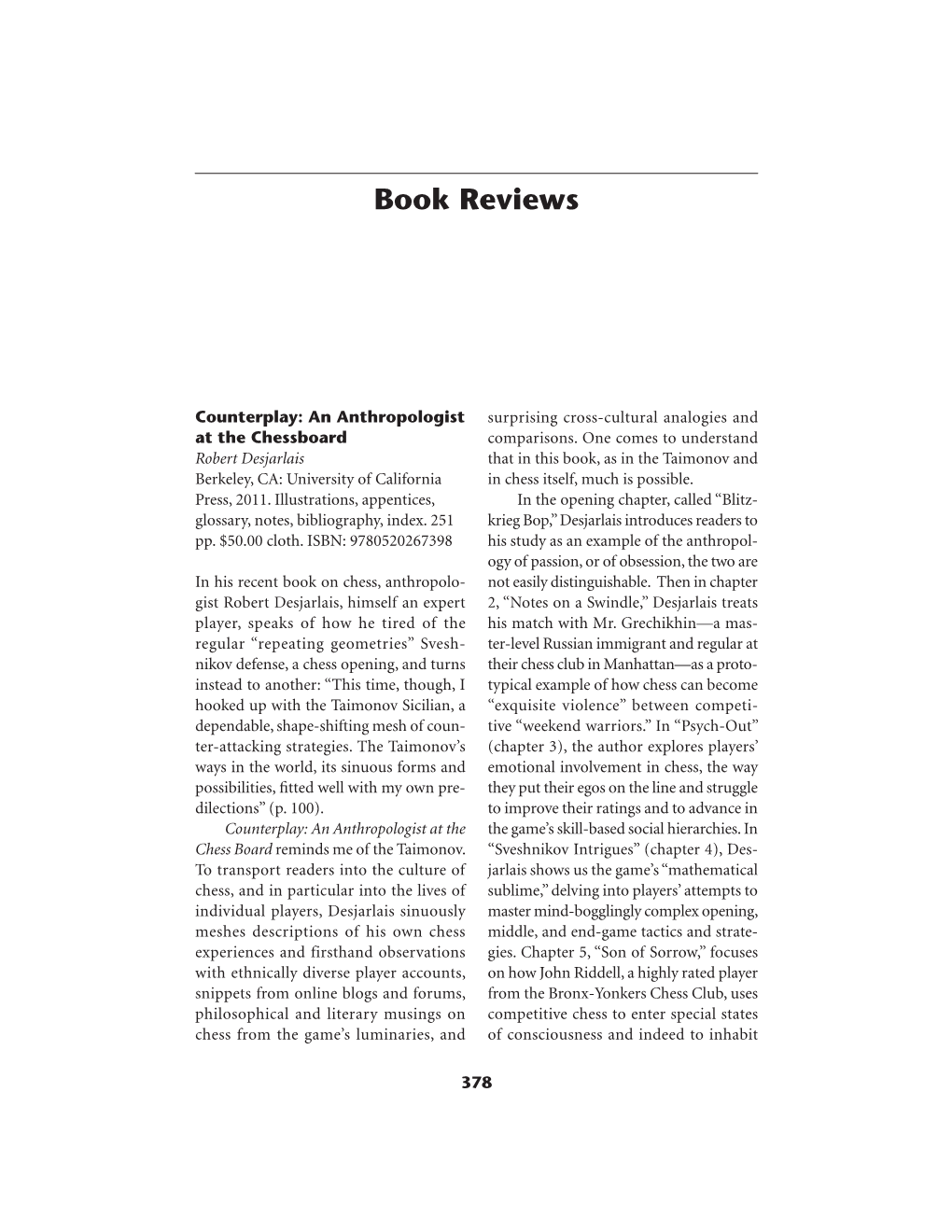 American Journal of Play, Volume 4, Number 3 Book Review 1