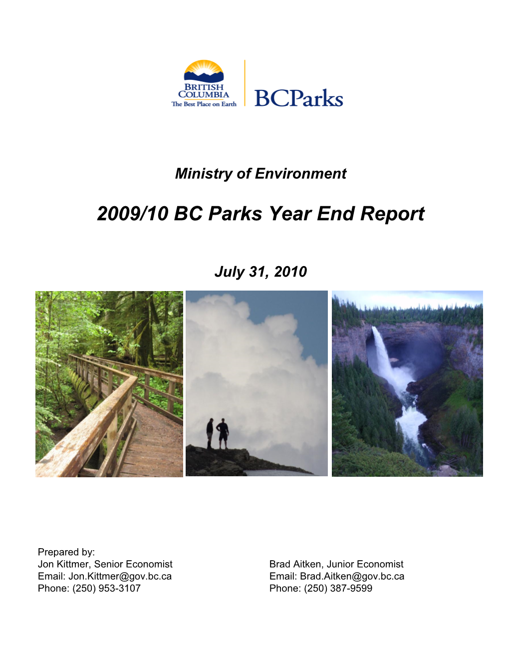 2009/10 BC Parks Year End Report