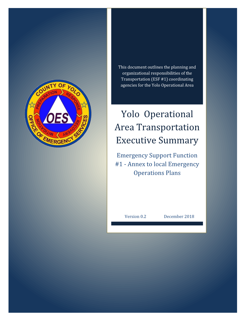 Yolo Operational Area Transportation Executive Summary