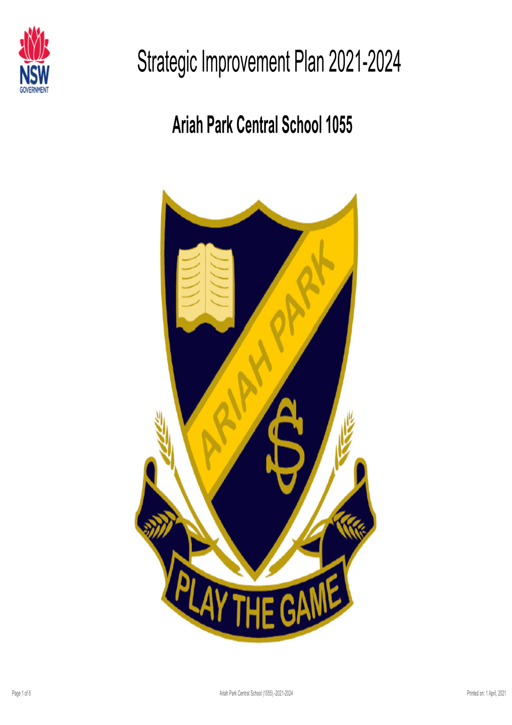 2021-2024 Ariah Park Central School