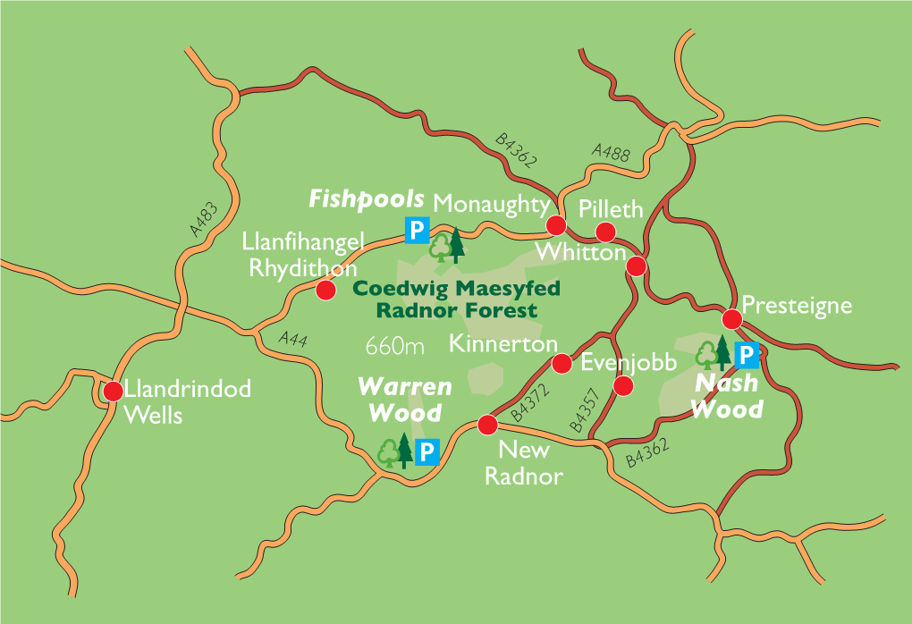 Radnor Forest Location