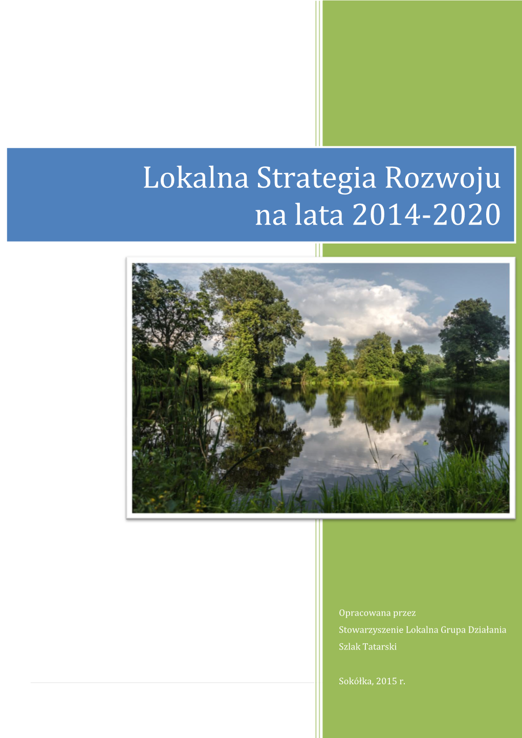 Lokalna Strategia Rozwoju Na Lata 2014-2020