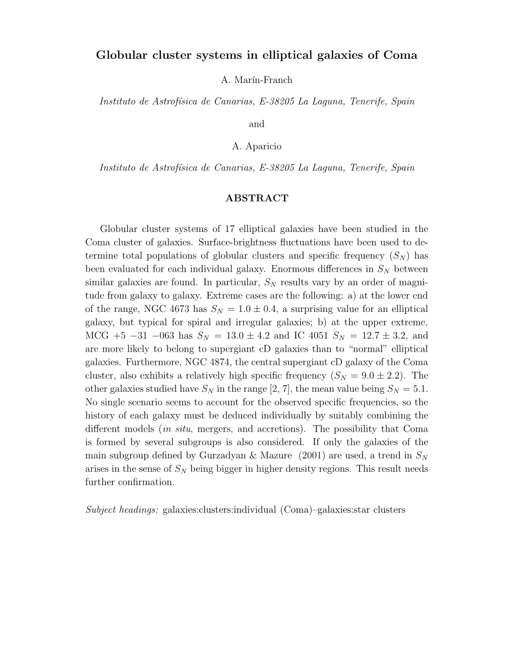 Globular Cluster Systems in Elliptical Galaxies of Coma