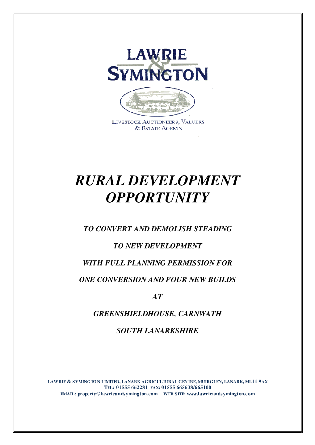 Rural Development Opportunity